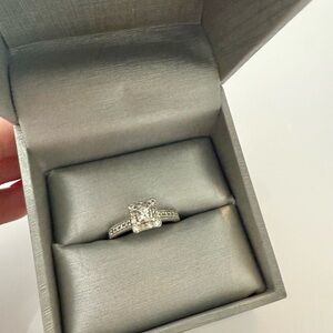 Zales white gold and Diamond Engagement Ring
